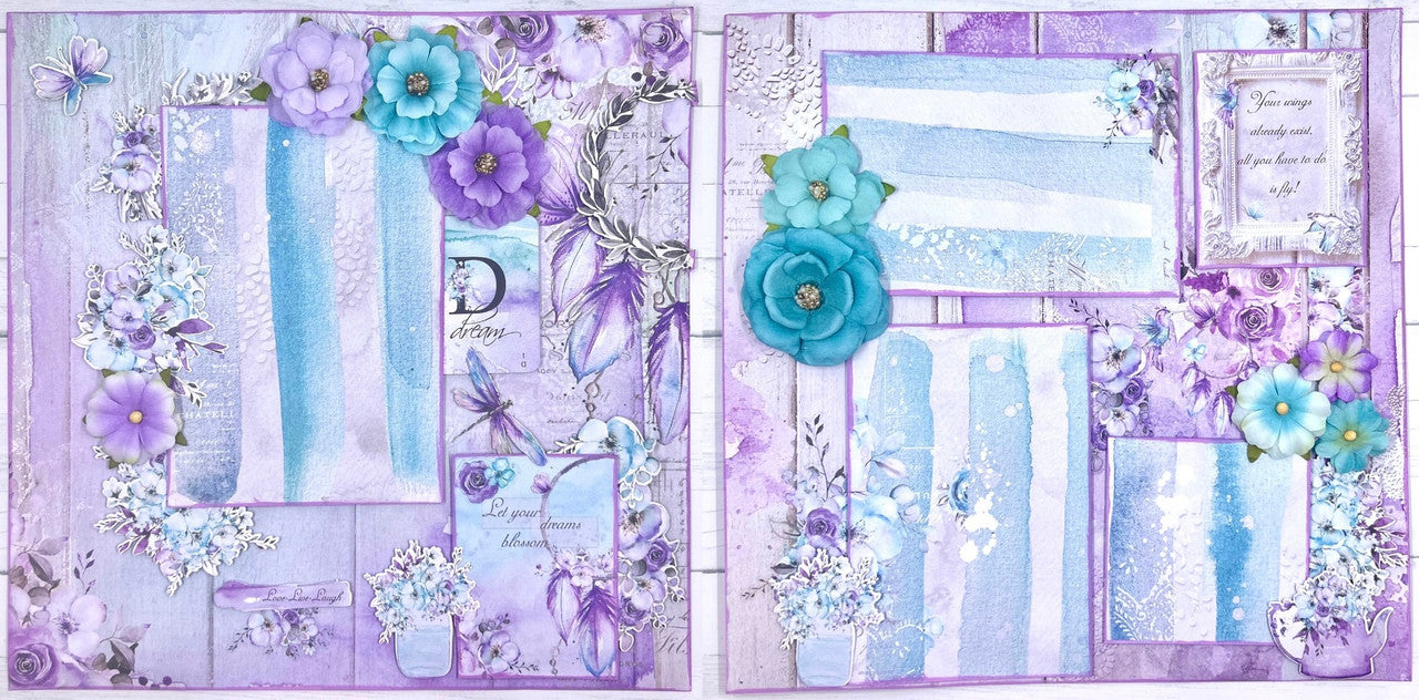 Deja que tus sueños florezcan Diseño de 2 páginas